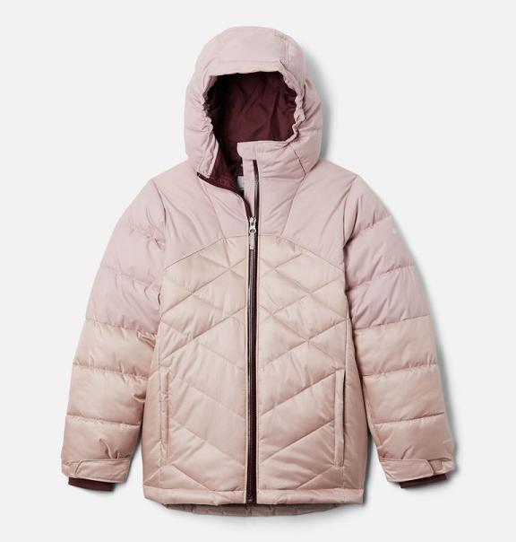 Columbia Winter Powder Winter Jacket Pink For Girls NZ52609 New Zealand